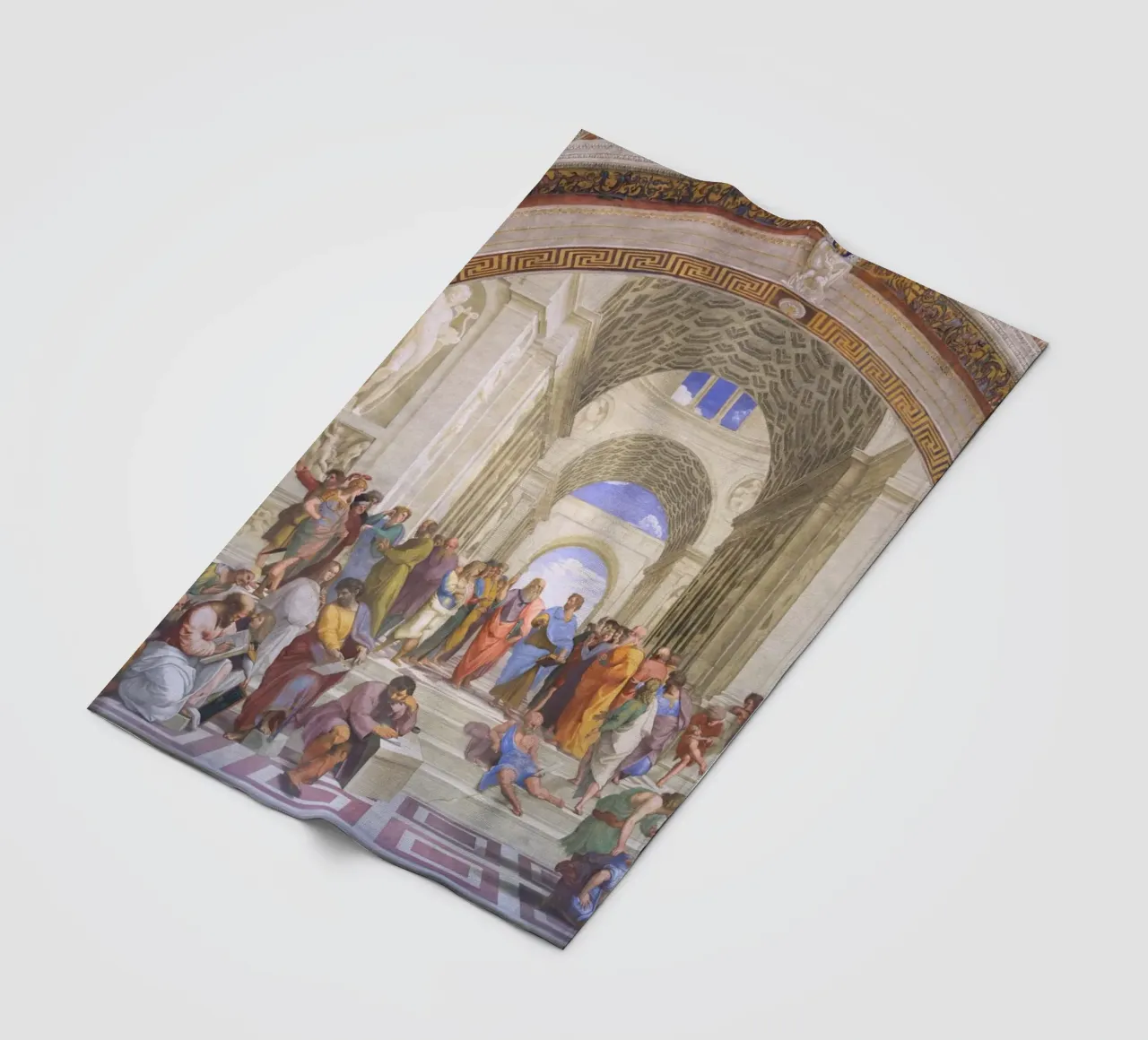 Raffaello - La scuola di Atene coperta in pile da Timeless Artworks