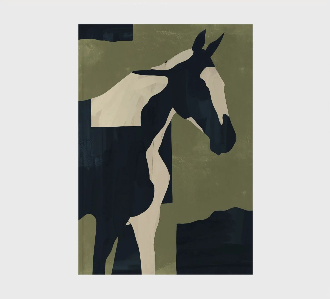 Abstract Minimal Horse 4 notebook by ThingDesign