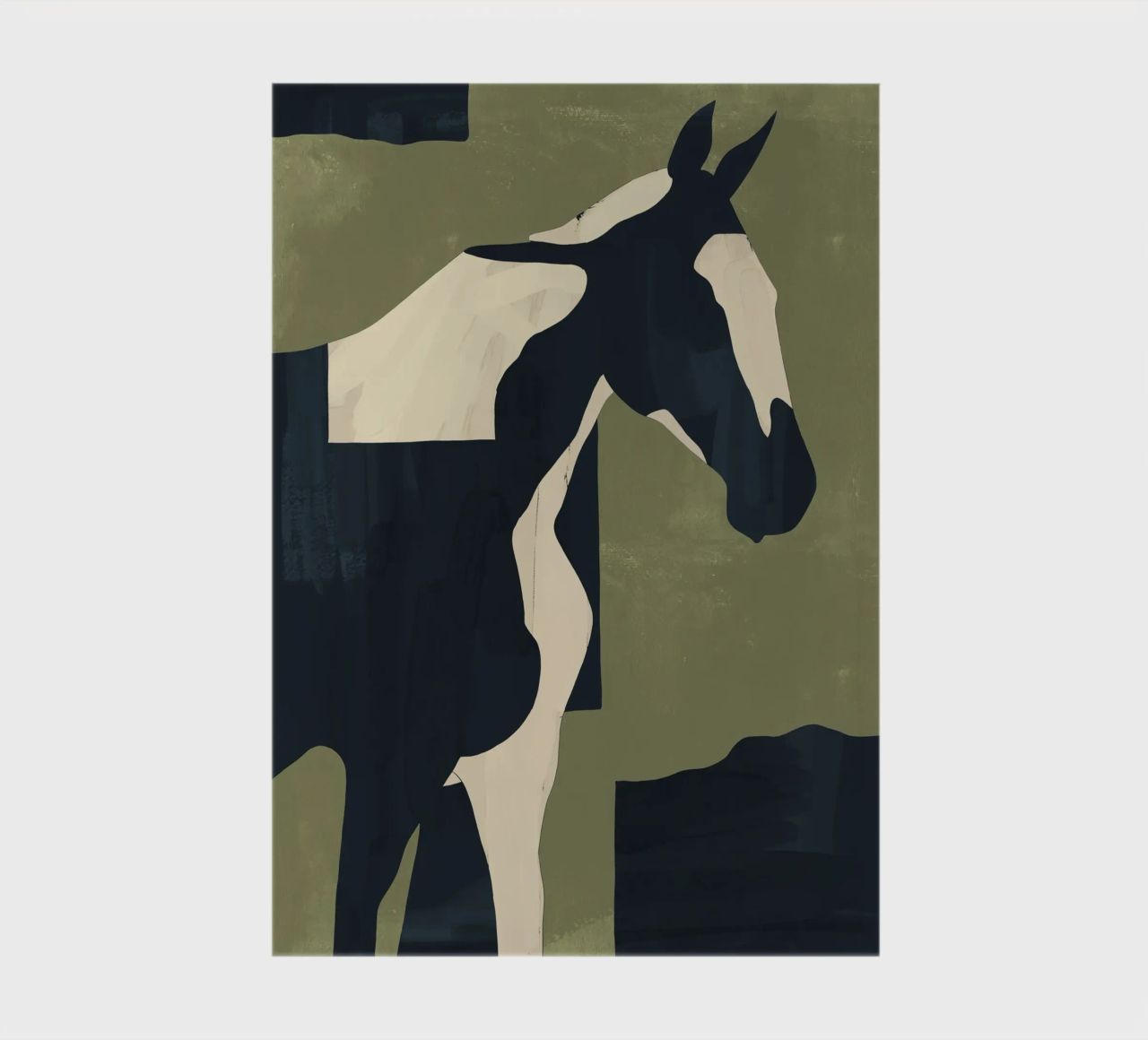 Abstract Minimal Horse 4 notebook by ThingDesign