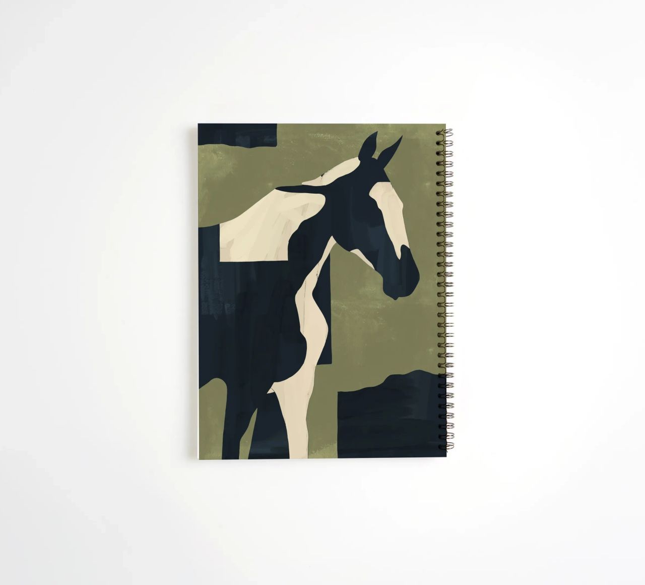 Abstract Minimal Horse 4 spiral notebook by ThingDesign