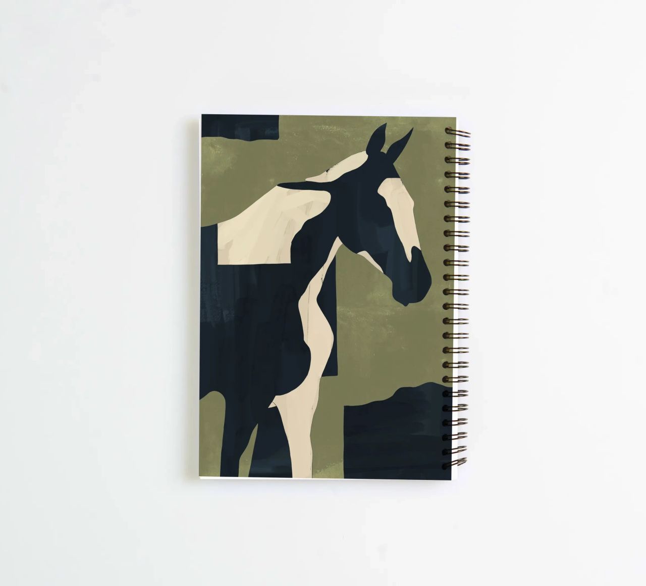 Abstract Minimal Horse 4 spiral notebook by ThingDesign