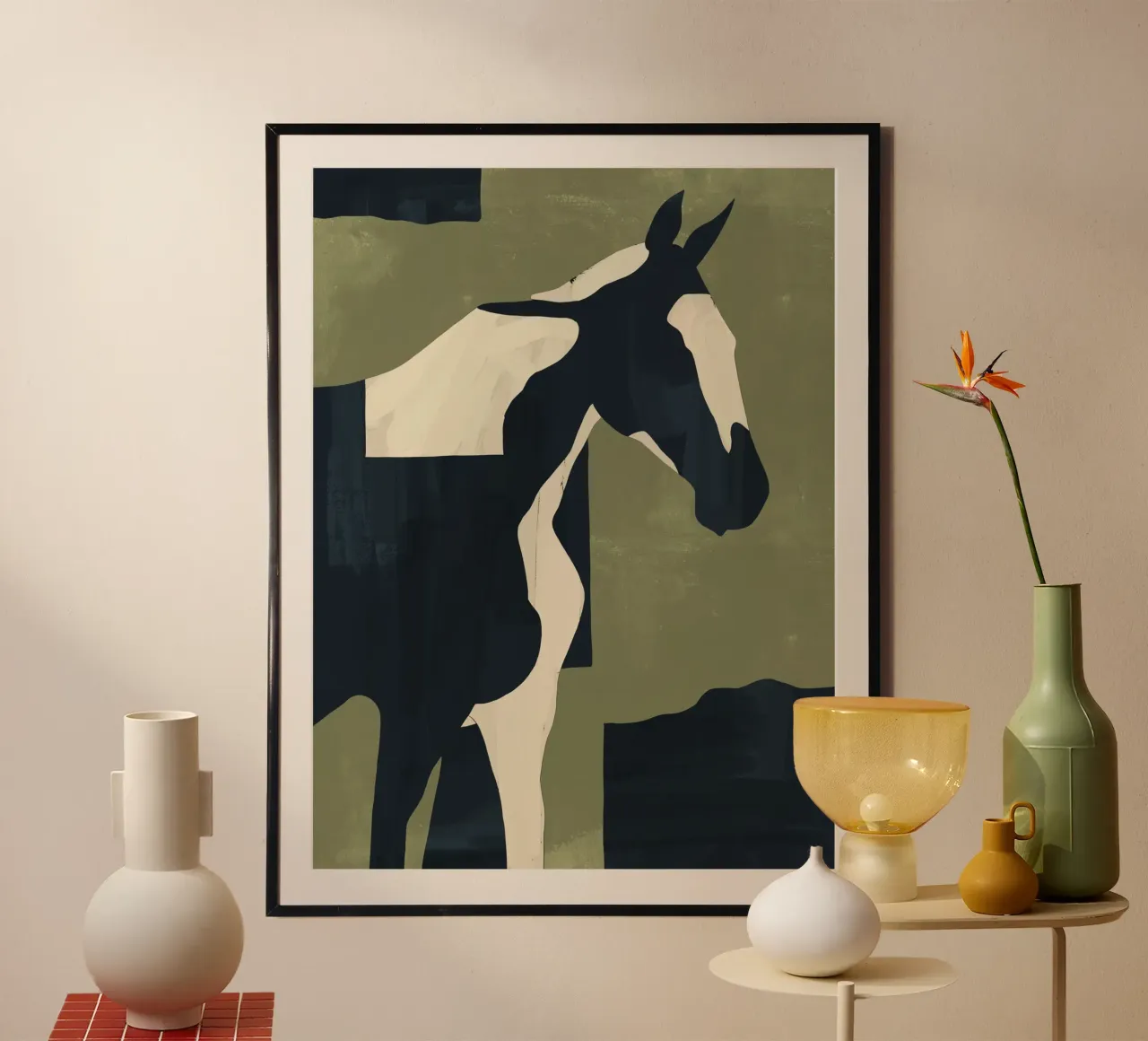 Abstract Minimal Horse 4 hahnemühle by ThingDesign