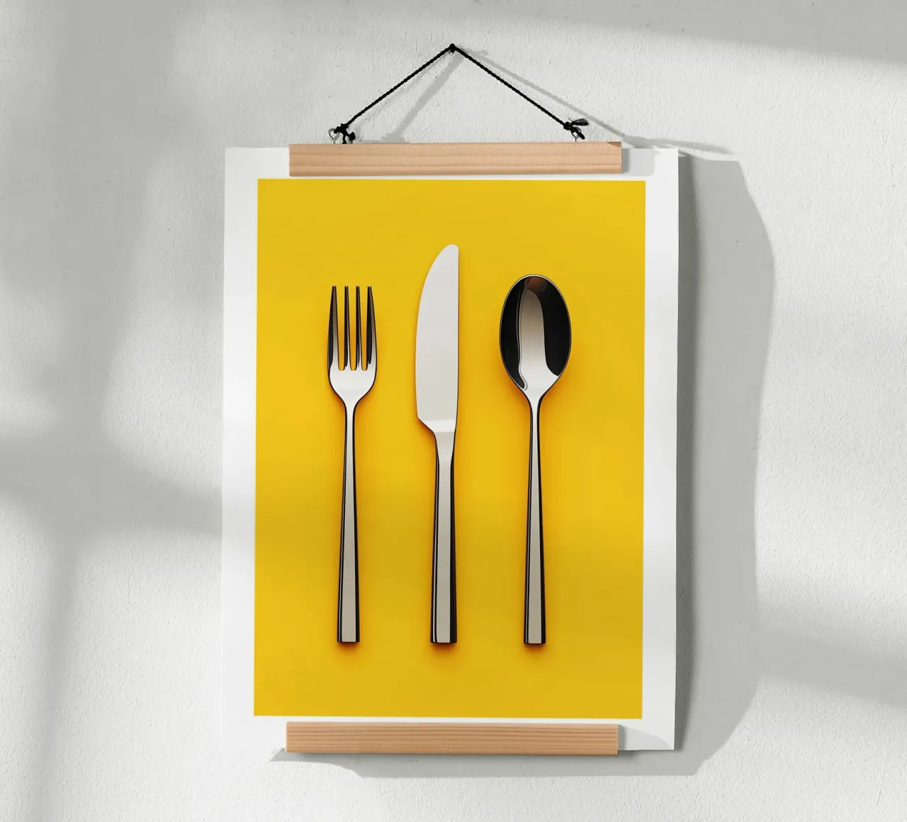 Couverts sur fond jaune hahnemühle de Spice & Style