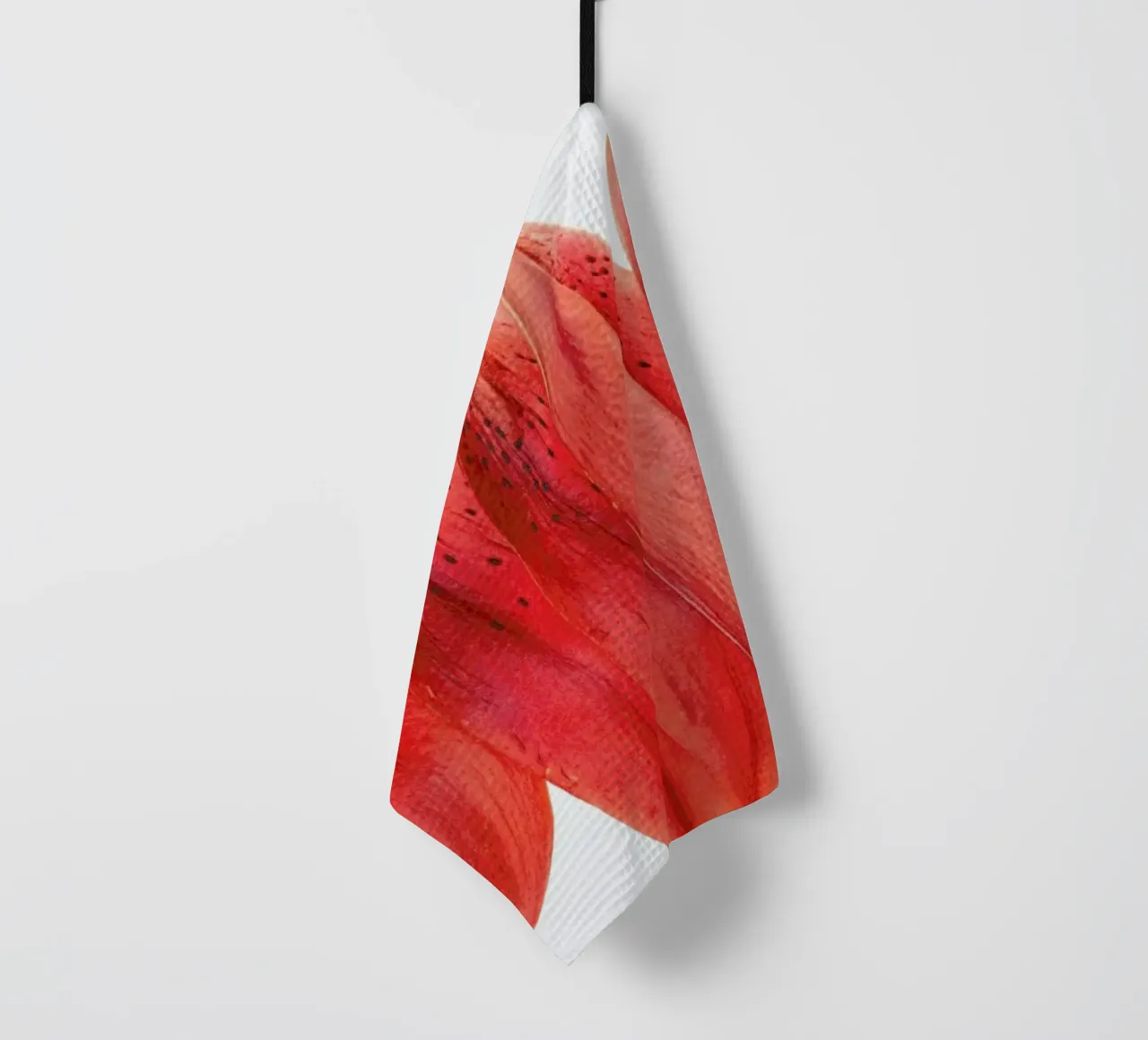 Lilly Petals Orange canovaccio da cucina da Curious Collections by Marielle Leenders