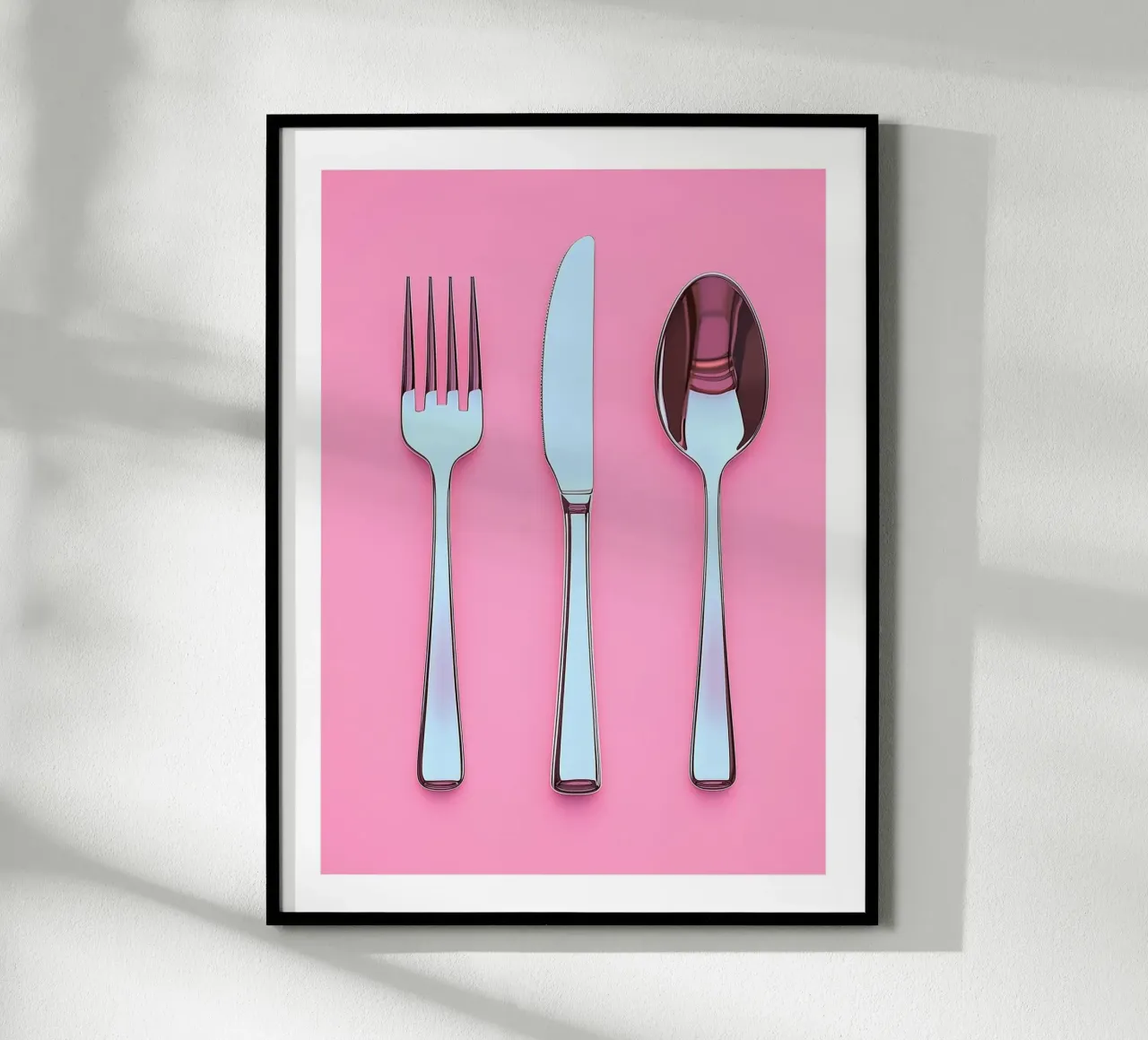 Posate su sfondo rosa carta hahnemühle da Spice & Style