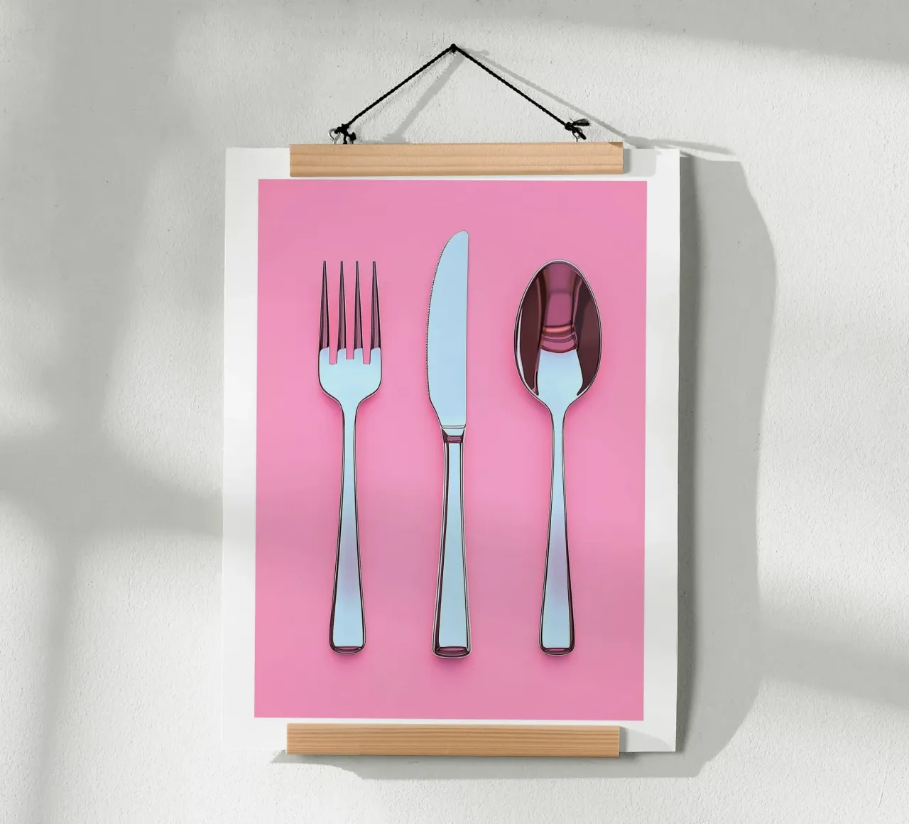 Posate su sfondo rosa carta hahnemühle da Spice & Style