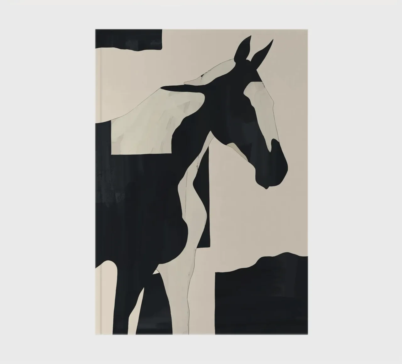 Abstract Minimal Horse 5 notebook by ThingDesign