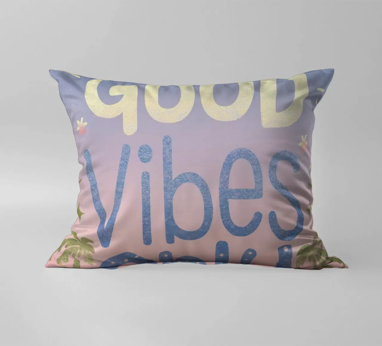 Good Vibes Only decorative cushion by logic