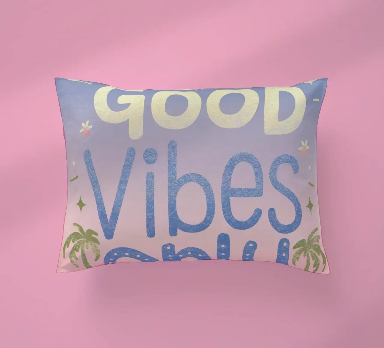 Good Vibes Only decorative cushion by logic