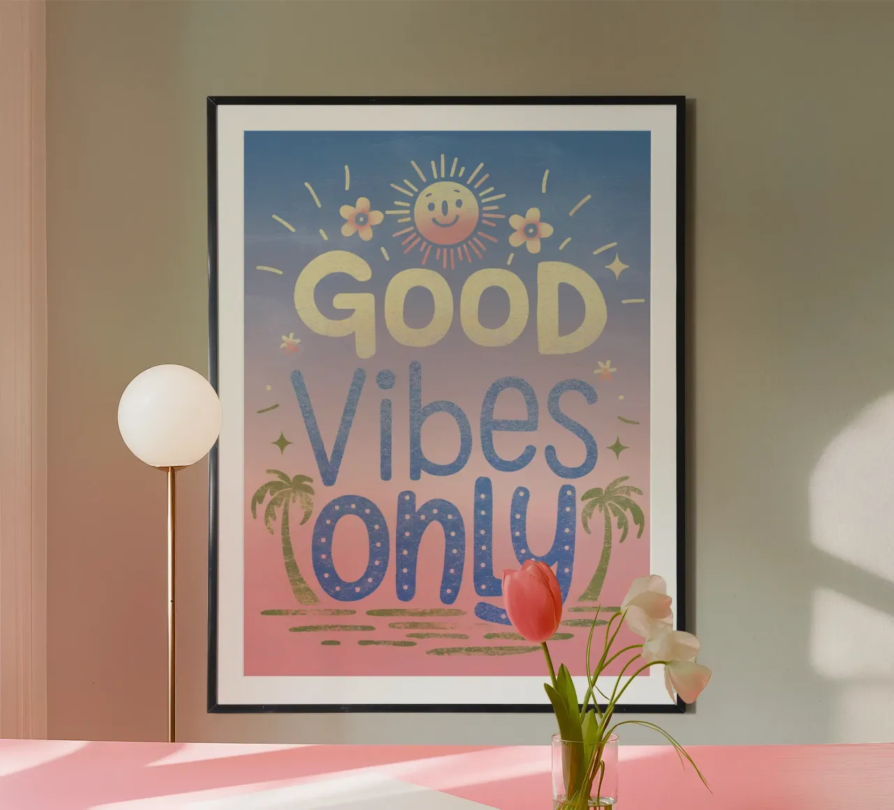 Good Vibes Only hahnemühle by logic