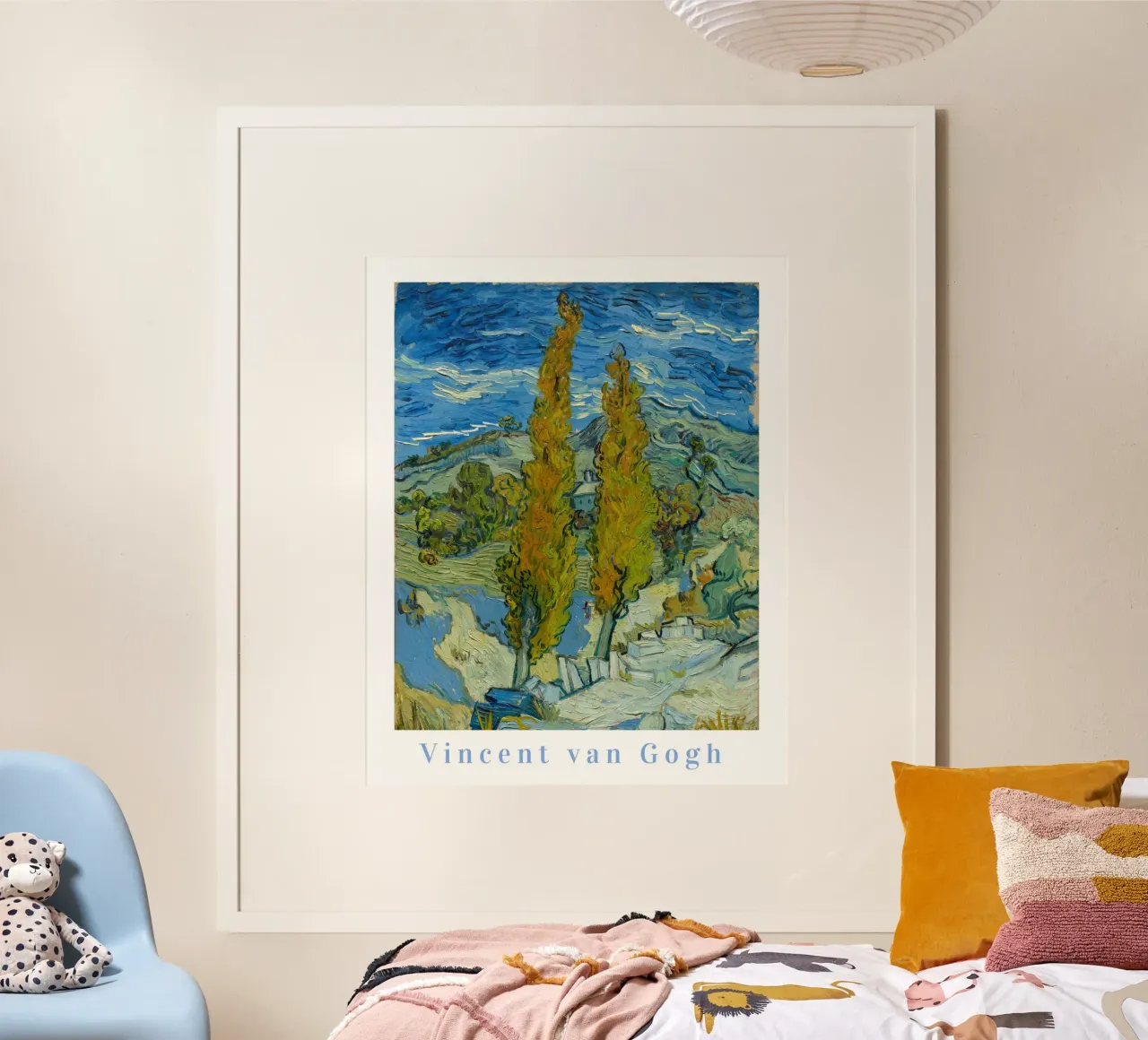 Vincent van Gogh, Ölgemälde, Berühmter Künstler Landschaftsmalerei Poster mit Aluminium Rahmen von ArtHaus