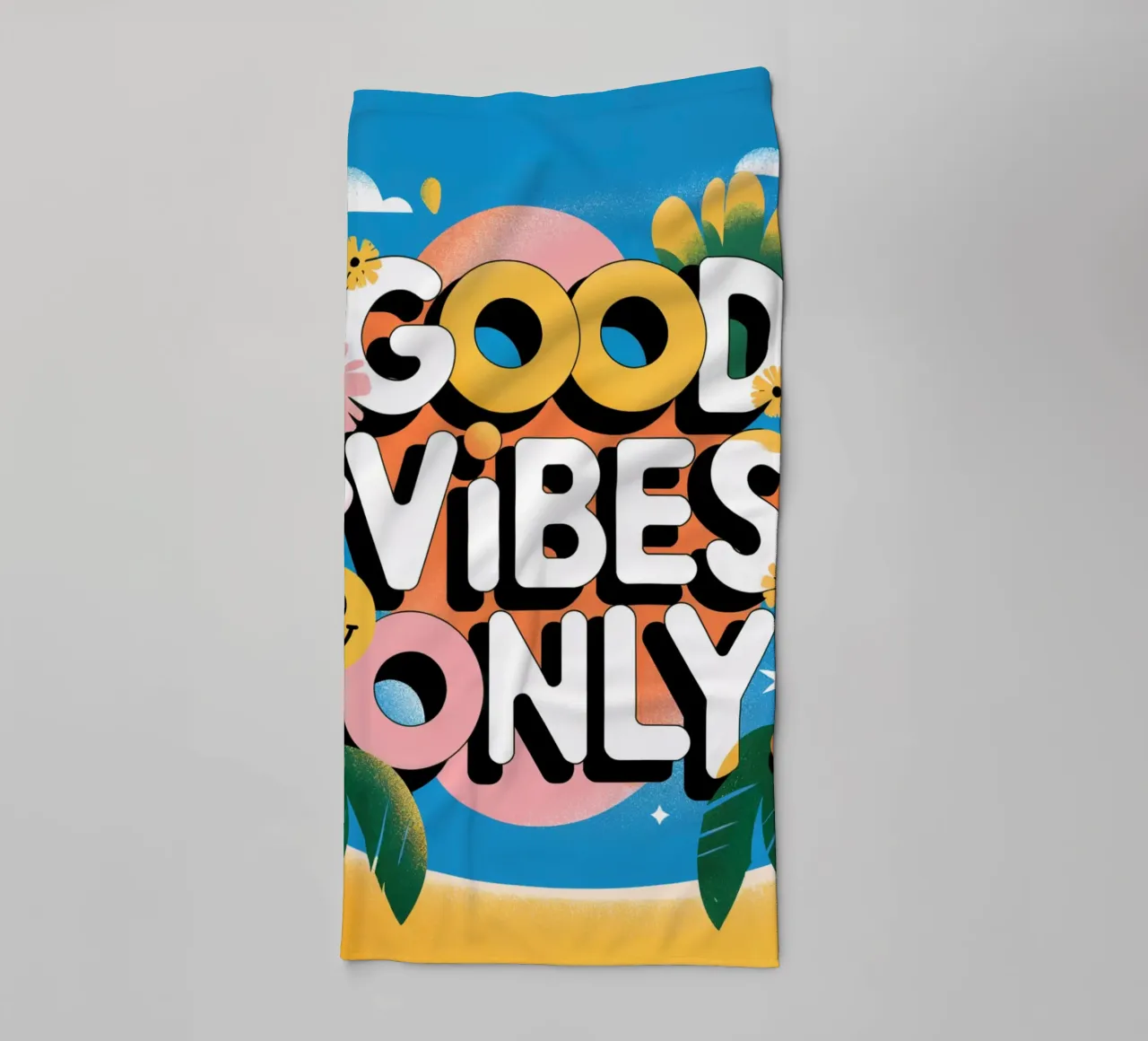 Alleen goede vibraties badhanddoek van logic