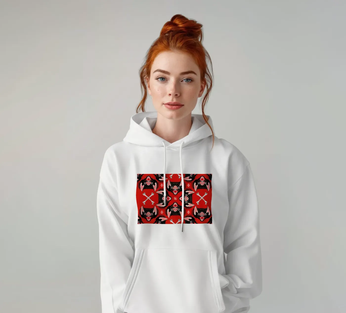 Batface Pattern hoodie van Chobopop