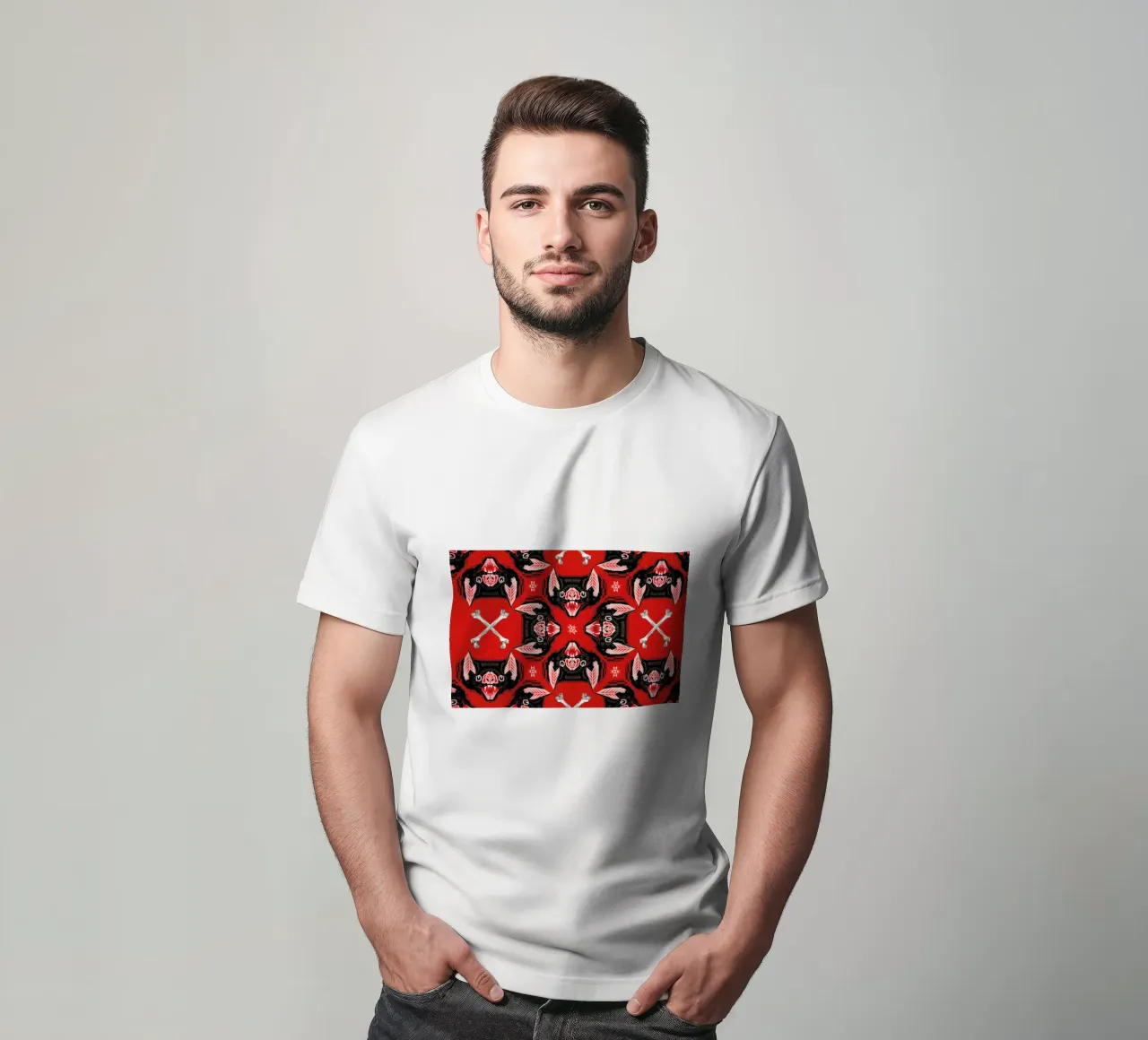 Batface Pattern t-shirt da Chobopop