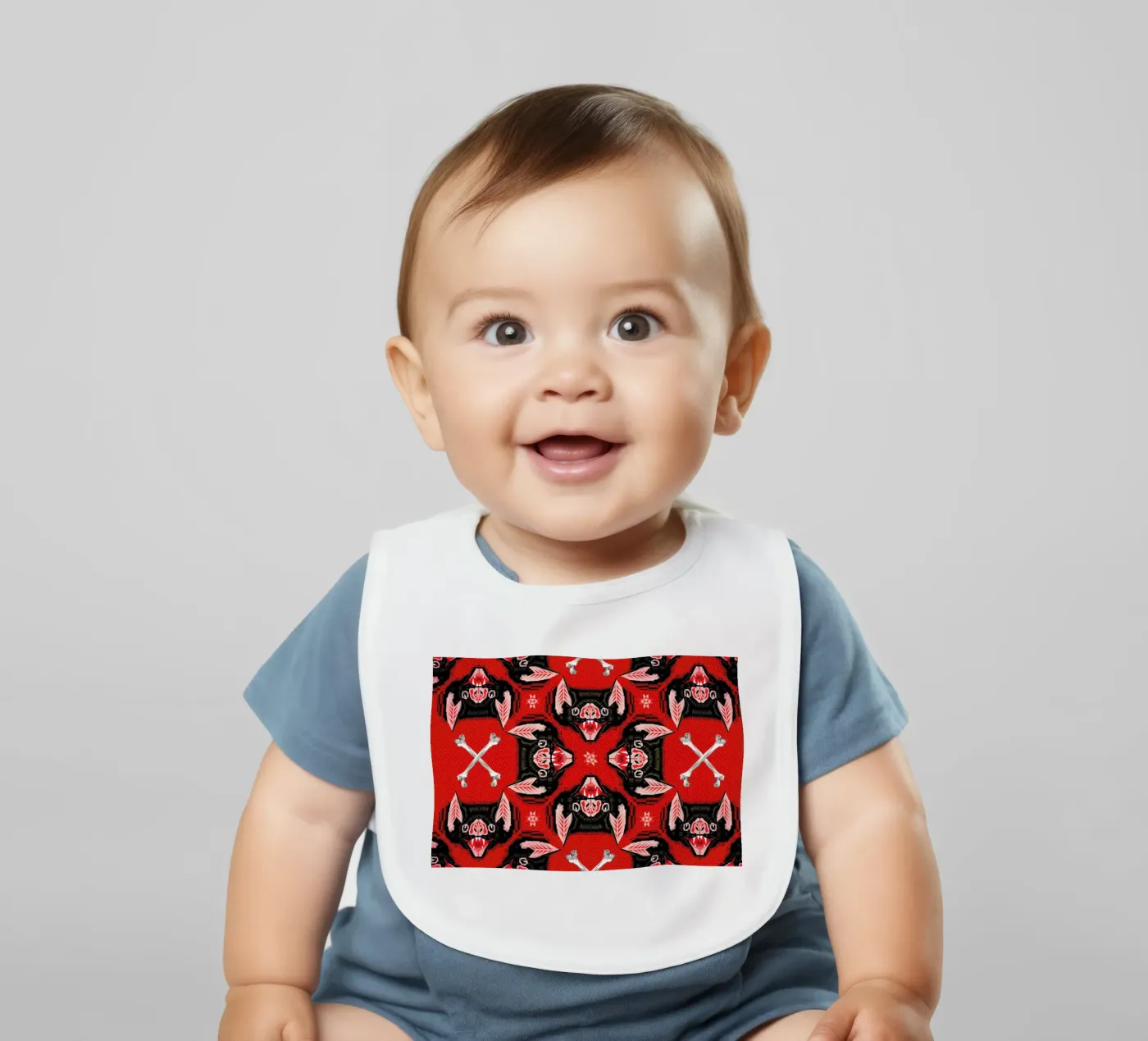 Batface Pattern bavoir de Chobopop