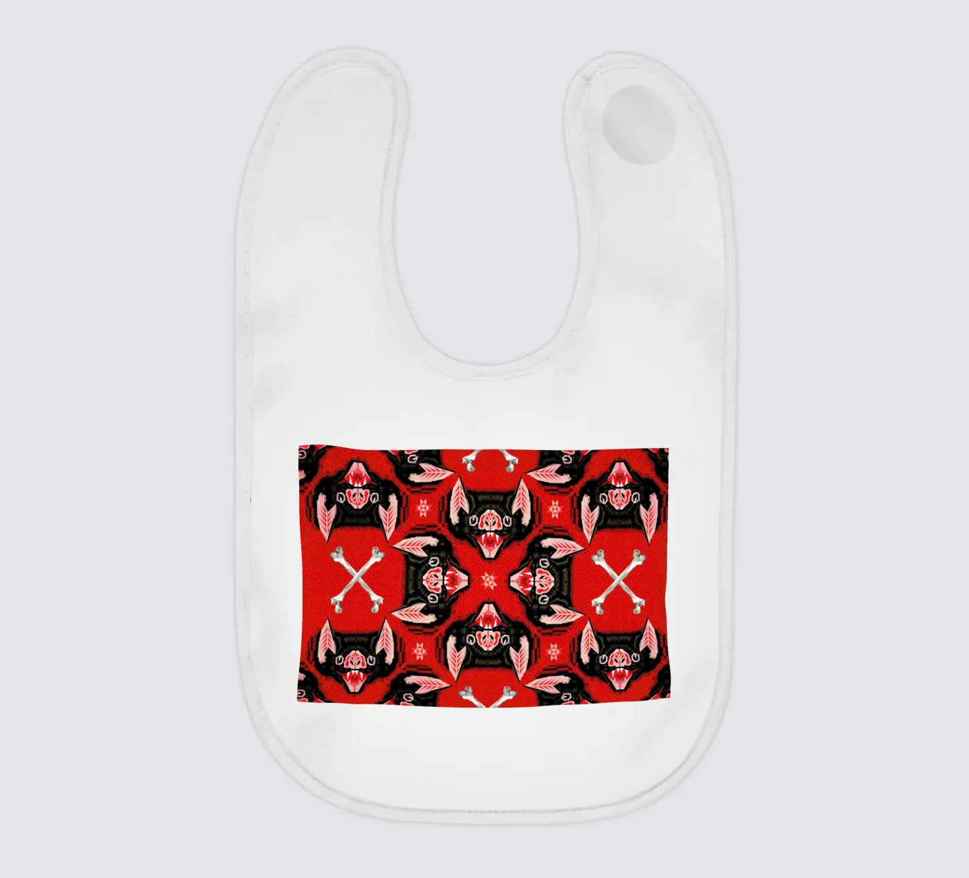 Batface Pattern baby bib by Chobopop