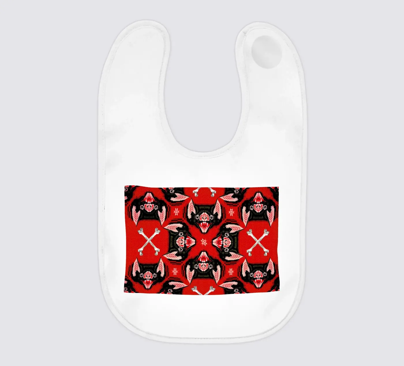 Batface Pattern baby bib by Chobopop