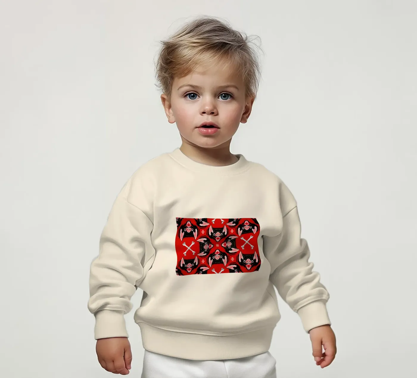 Batface Pattern baby sweatshirt van Chobopop