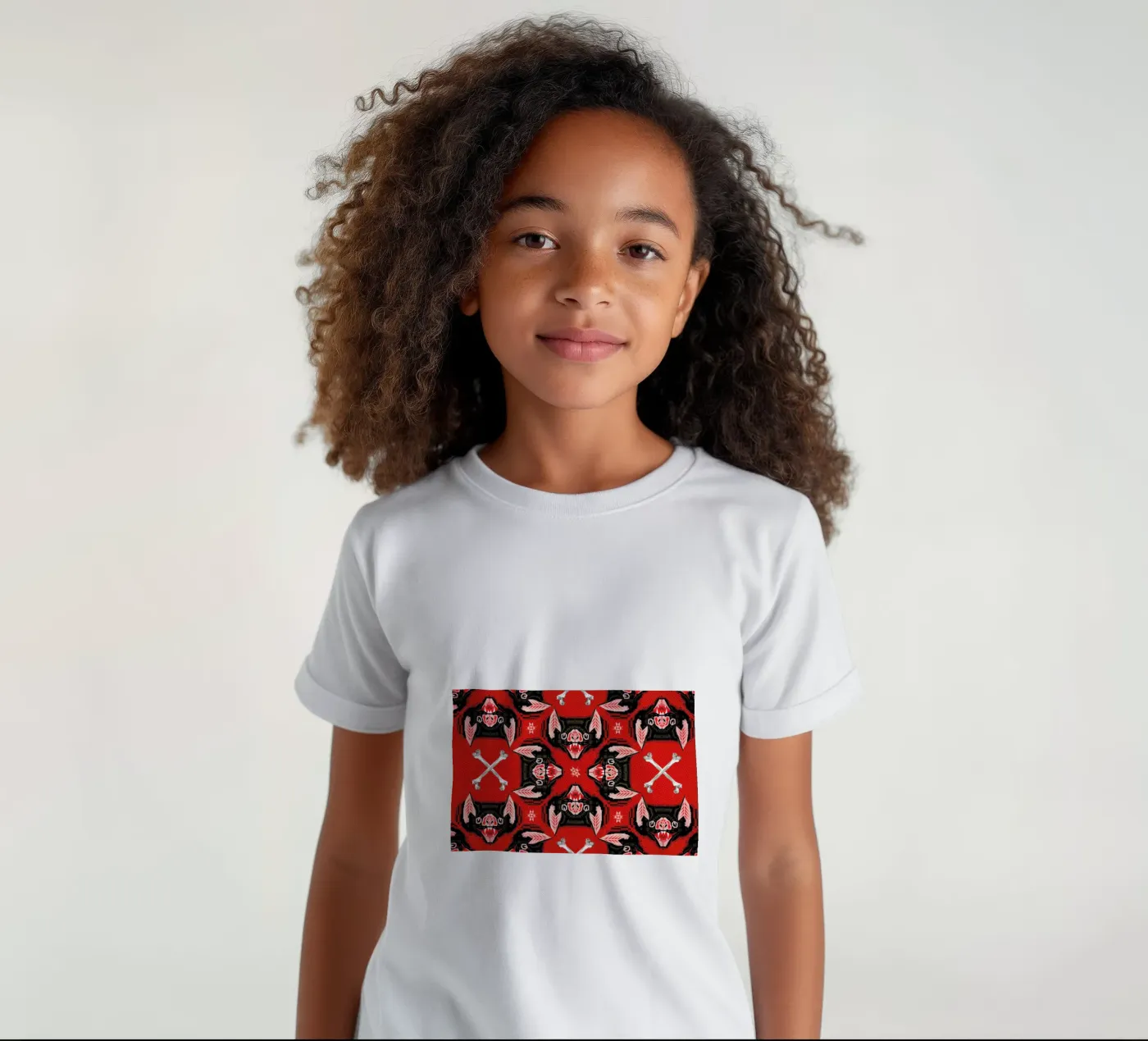 Batface Pattern kids t-shirt by Chobopop