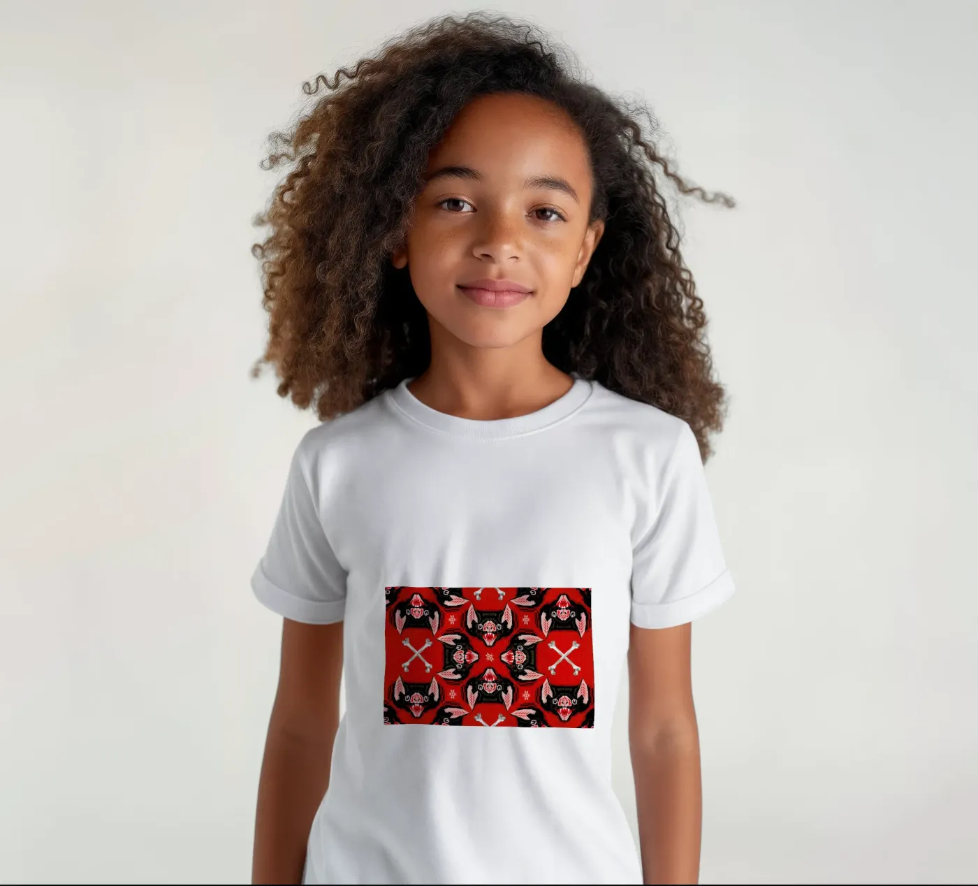 Batface Pattern Kinder T-Shirt von Chobopop
