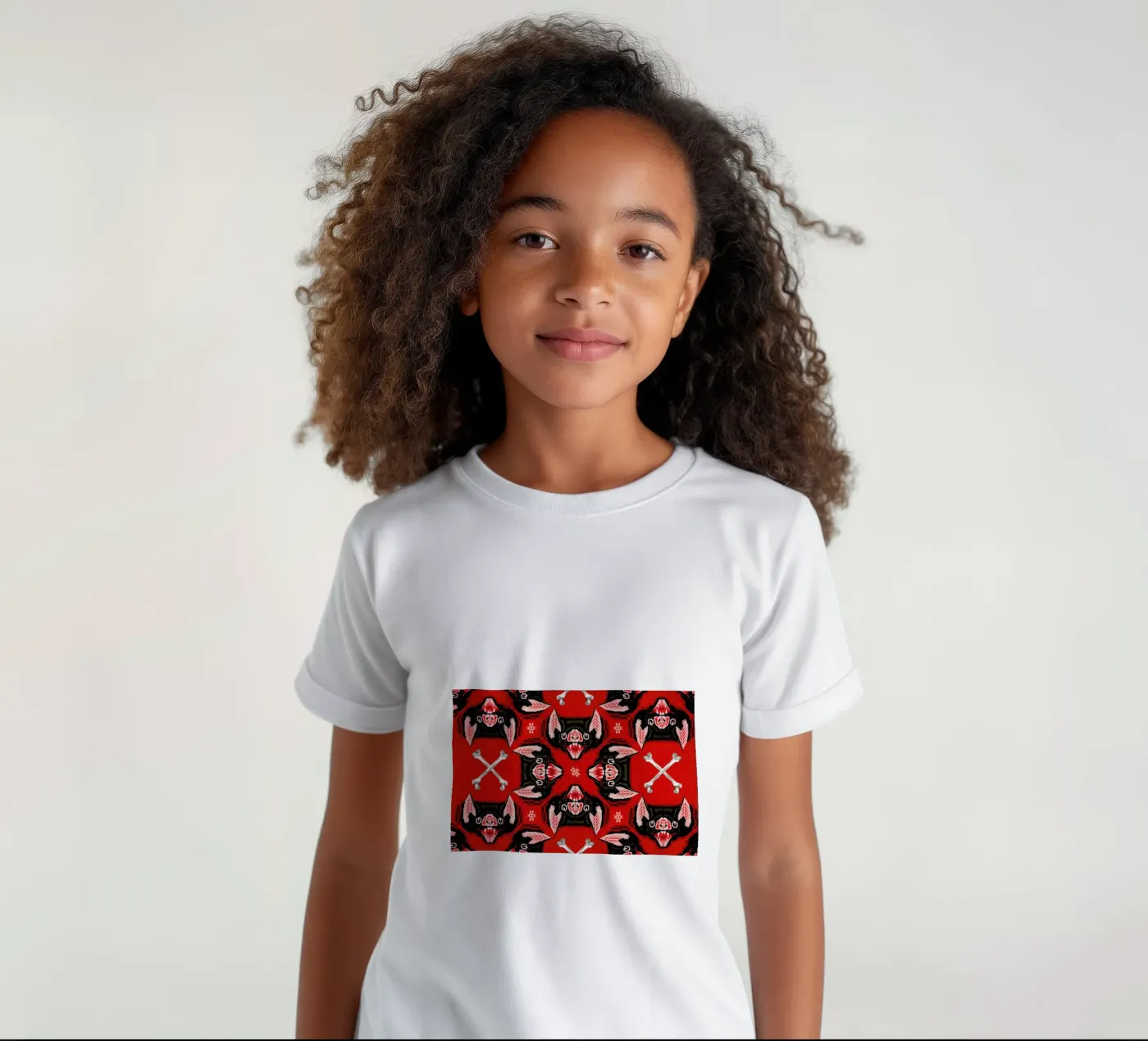 Batface Pattern kids t-shirt by Chobopop