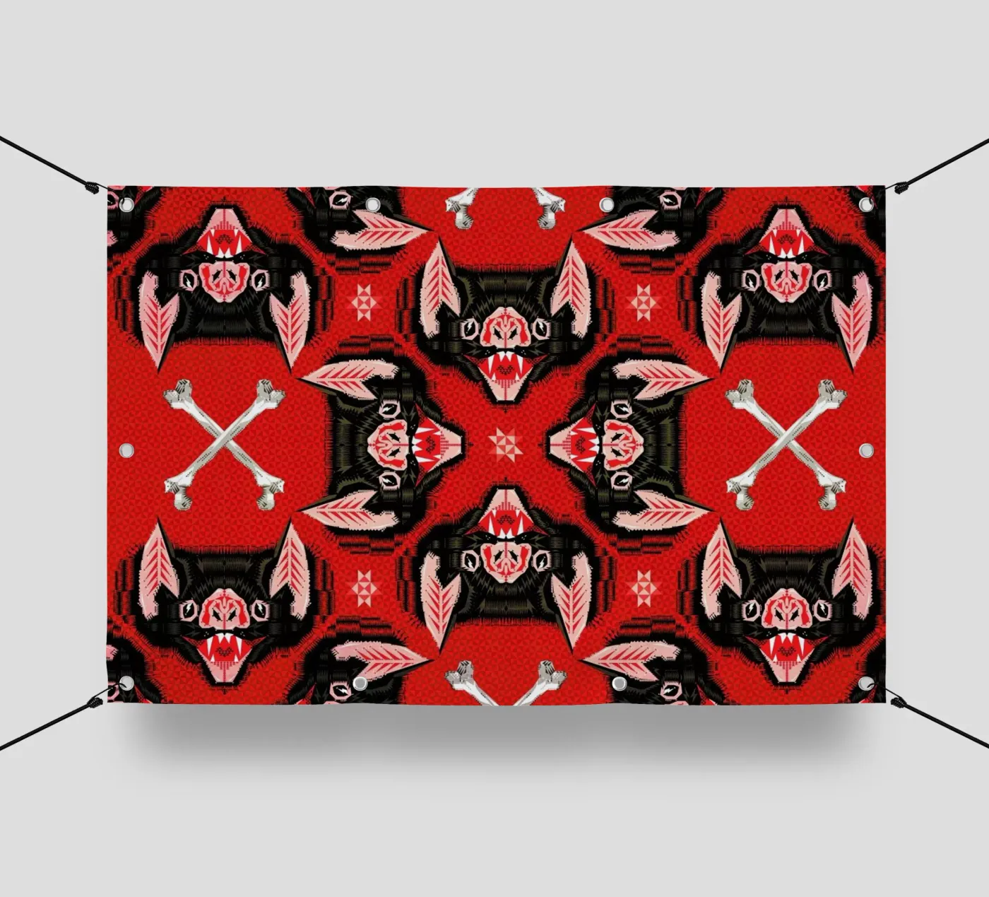 Batface Pattern PVC Plane von Chobopop