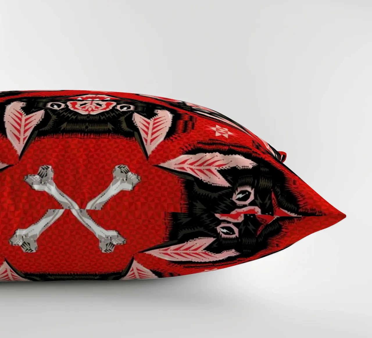 Batface Pattern decorative cushion by Chobopop