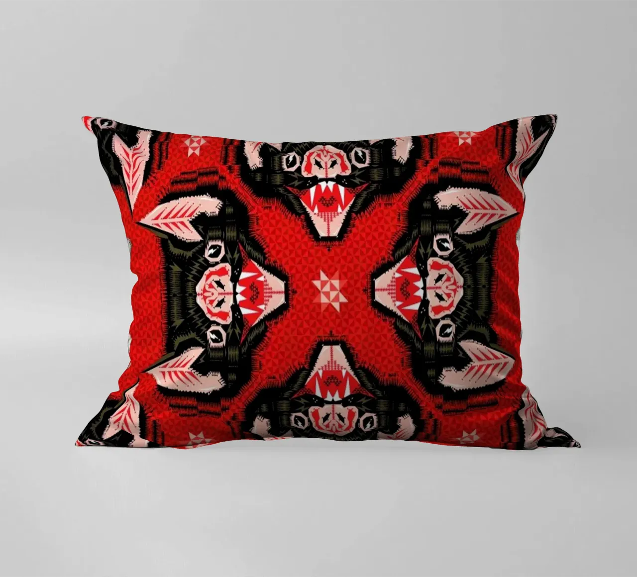 Batface Pattern decorative cushion by Chobopop