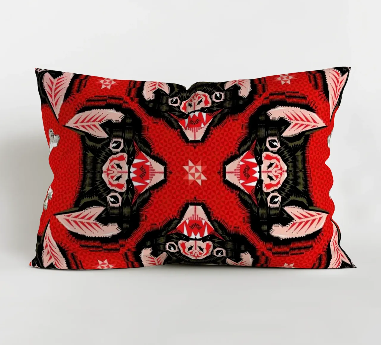 Batface Pattern decorative cushion by Chobopop