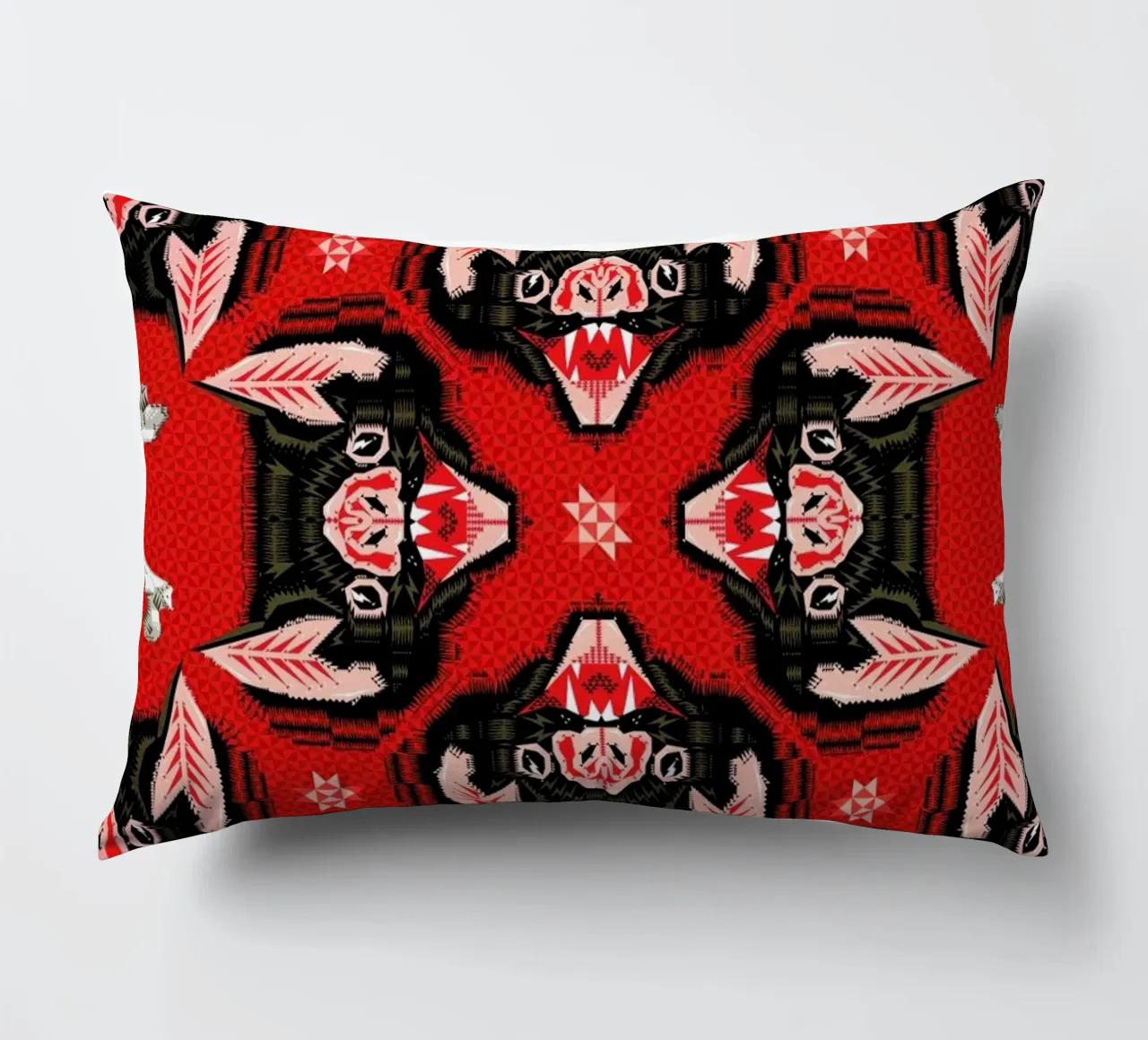 Batface Pattern decorative cushion by Chobopop