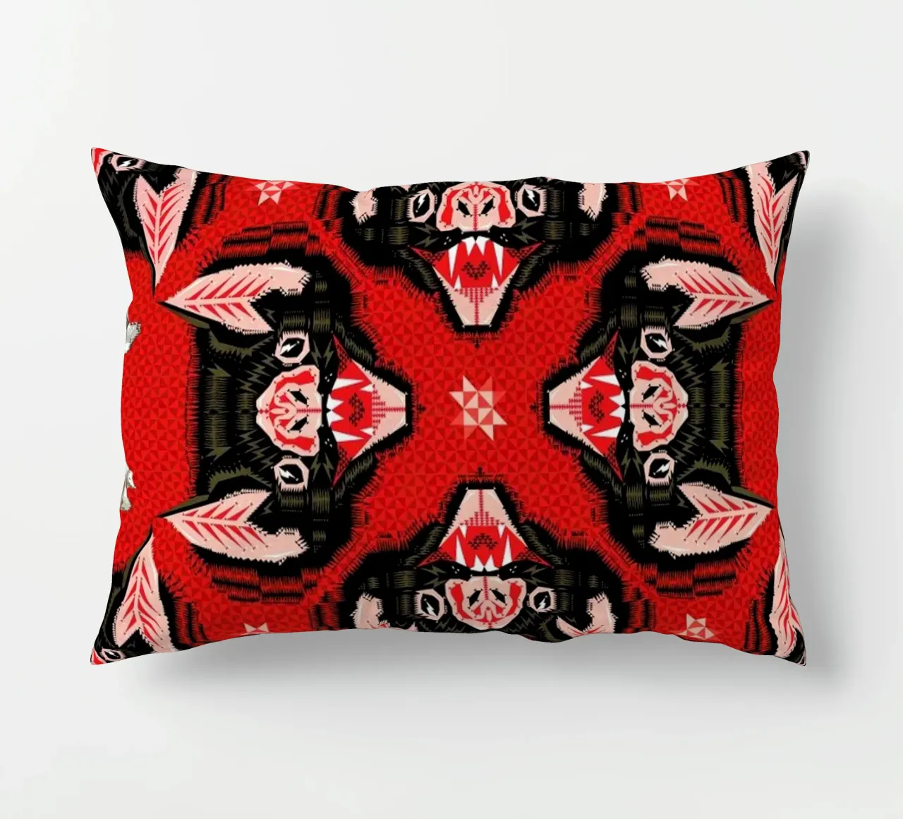 Batface Pattern decorative cushion by Chobopop