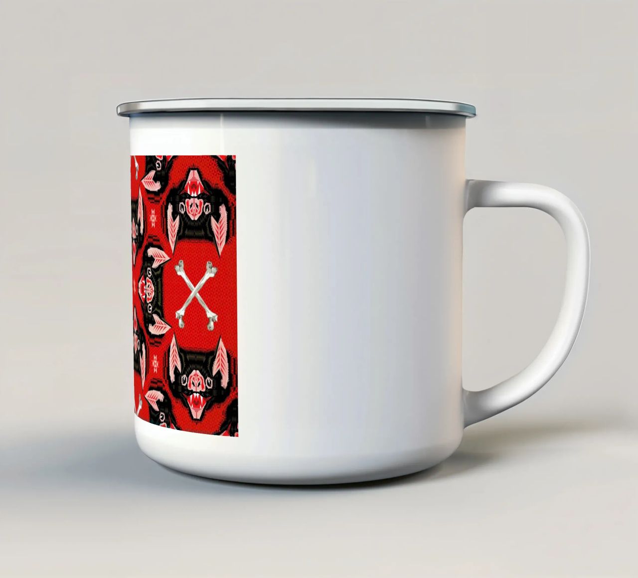 Batface Pattern tazza in smalto da Chobopop