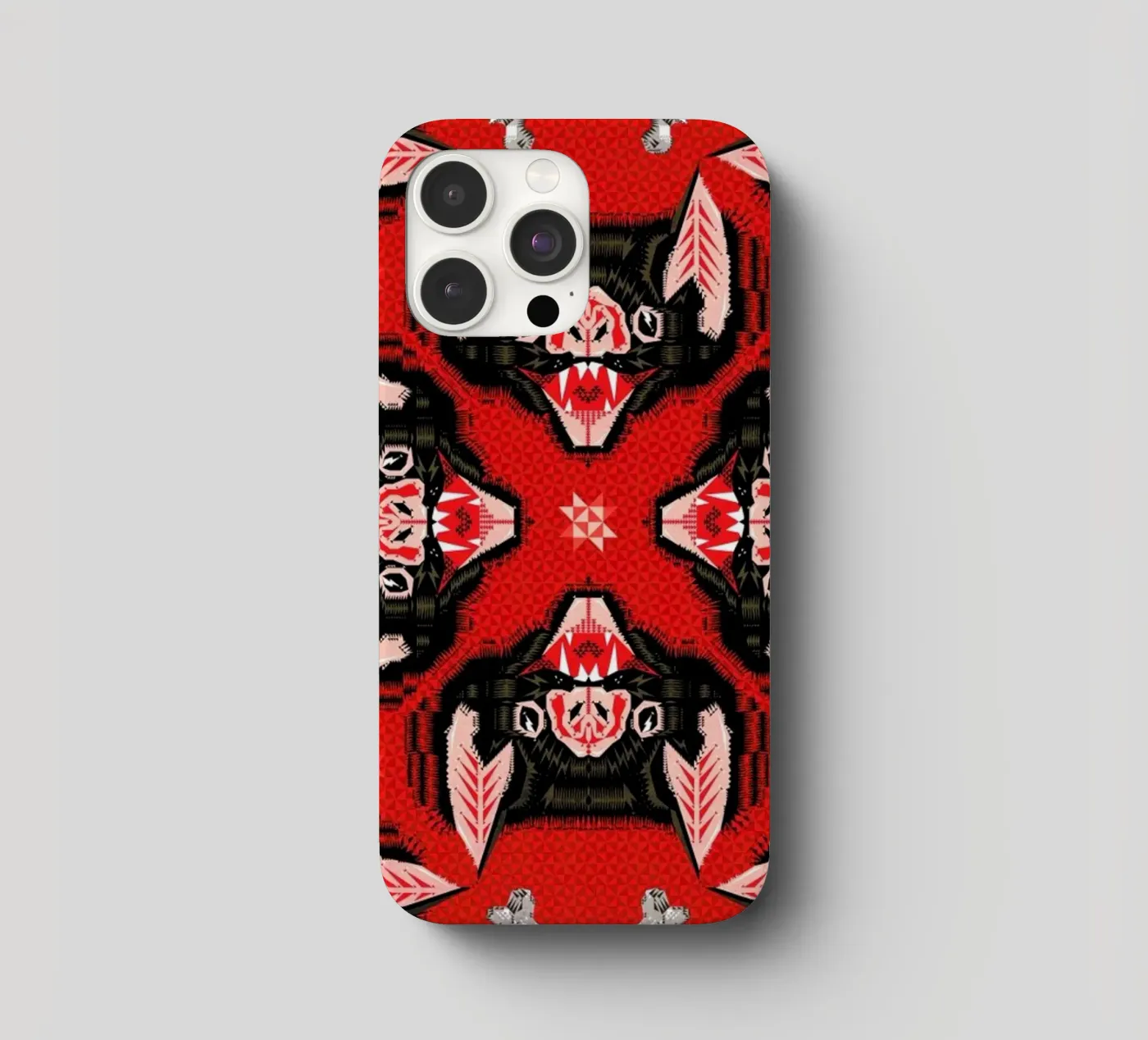 Batface Pattern iphone case by Chobopop