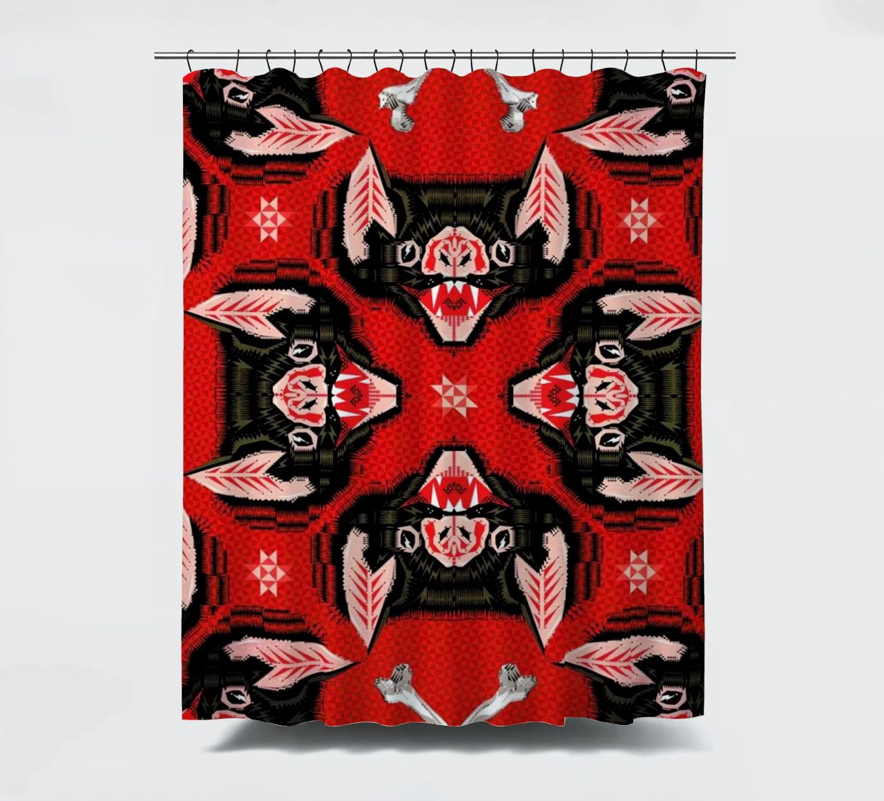 Batface Pattern tenda da doccia da Chobopop