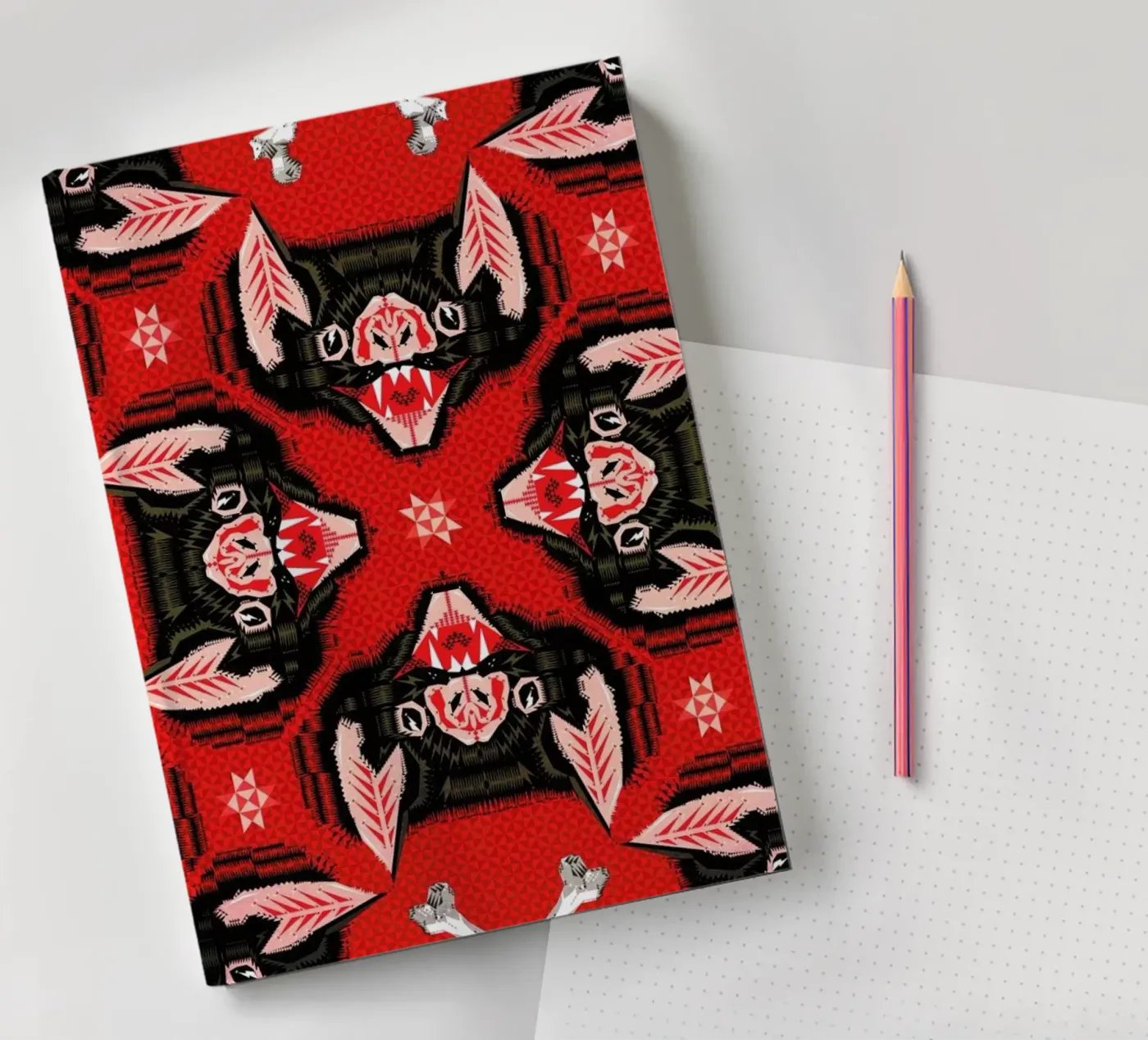 Batface Pattern carnet de notes de Chobopop