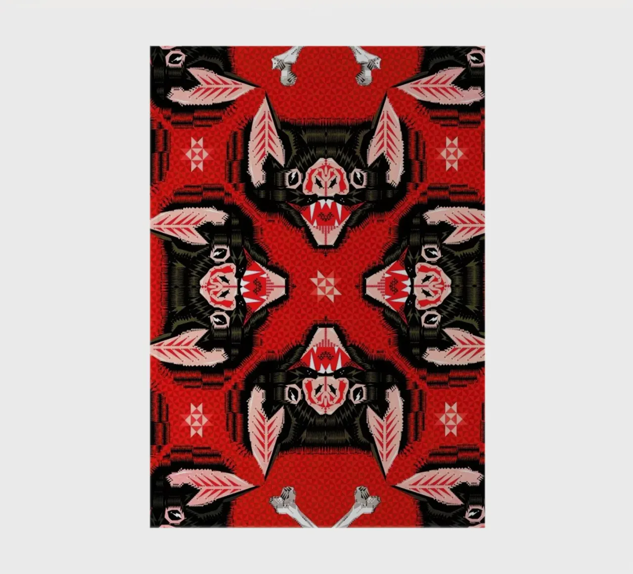 Batface Pattern notebook by Chobopop