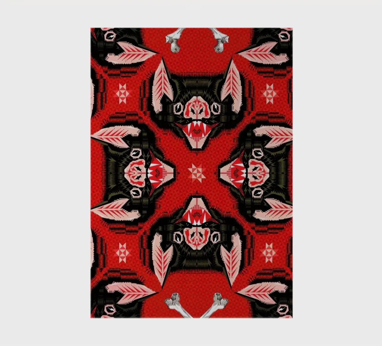 Batface Pattern notebook by Chobopop