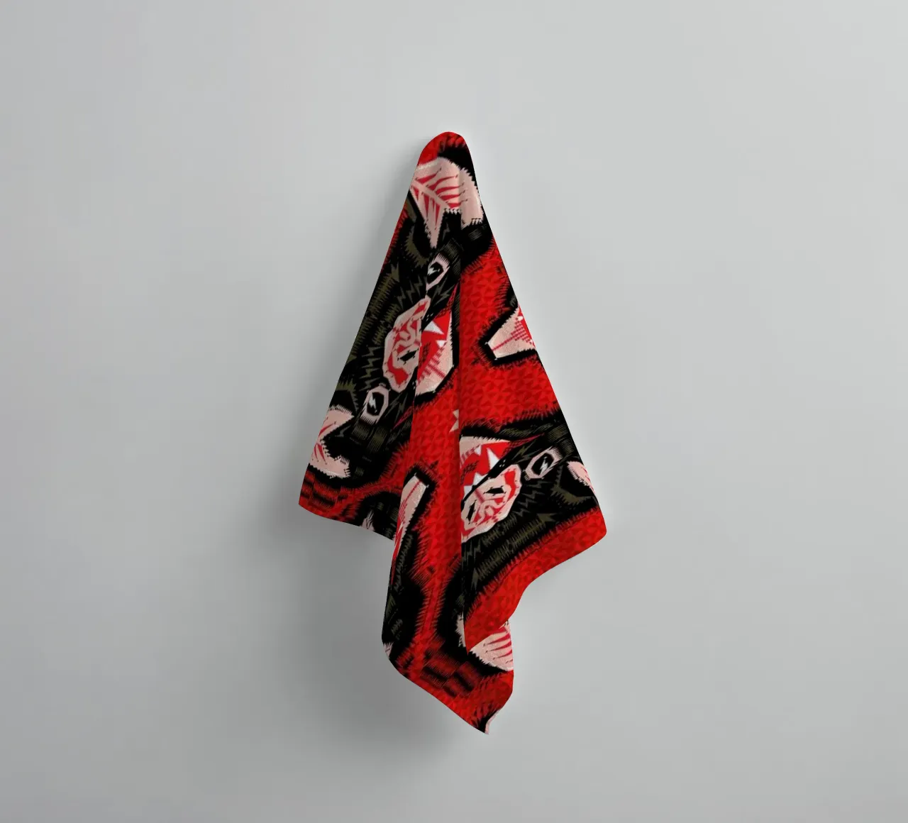 Batface Pattern badhanddoek van Chobopop