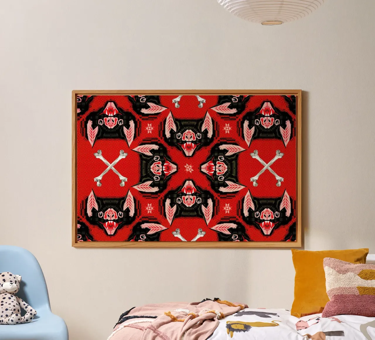 Batface Pattern alluminio dibond da Chobopop