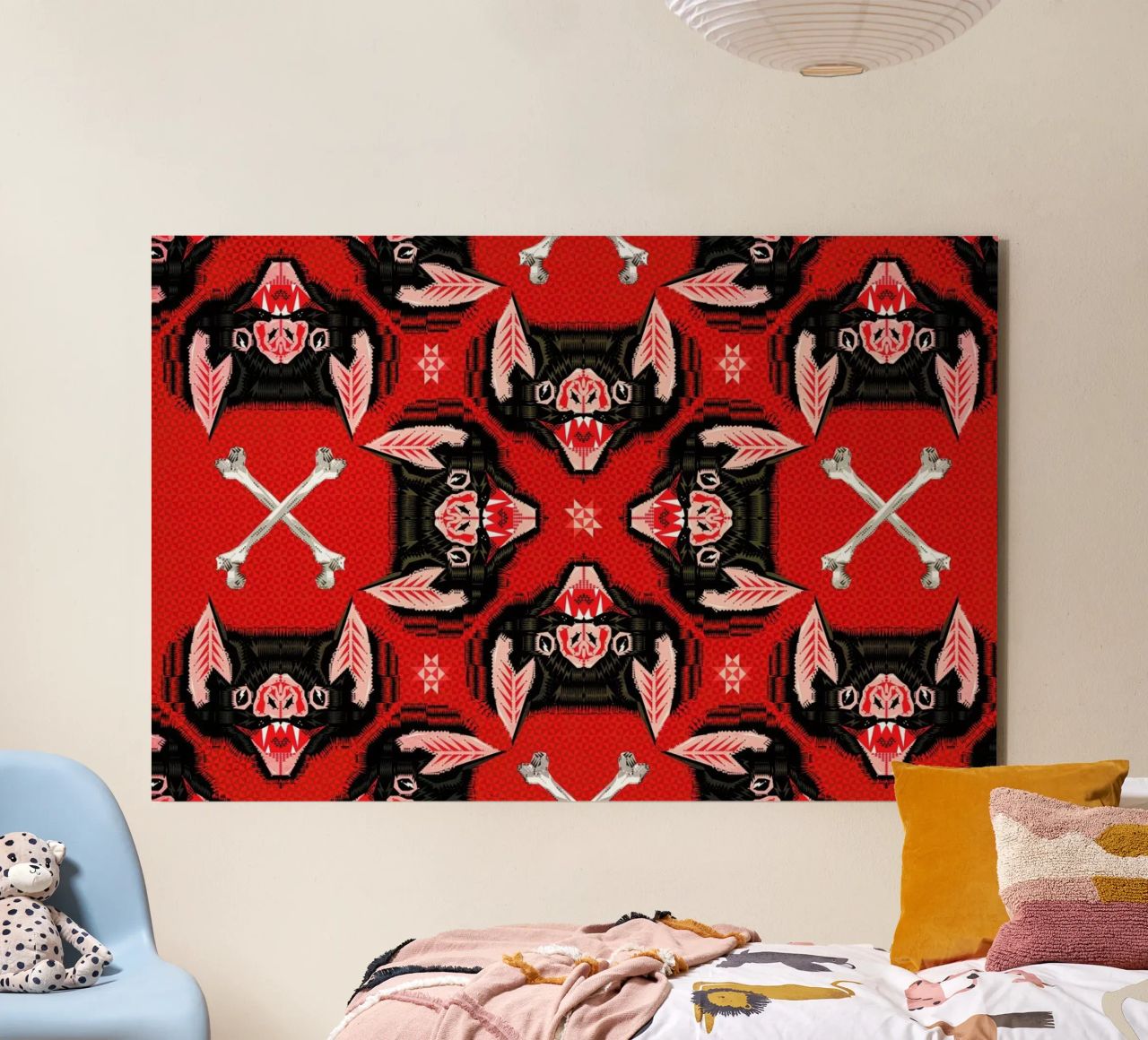 Batface Pattern alluminio dibond da Chobopop