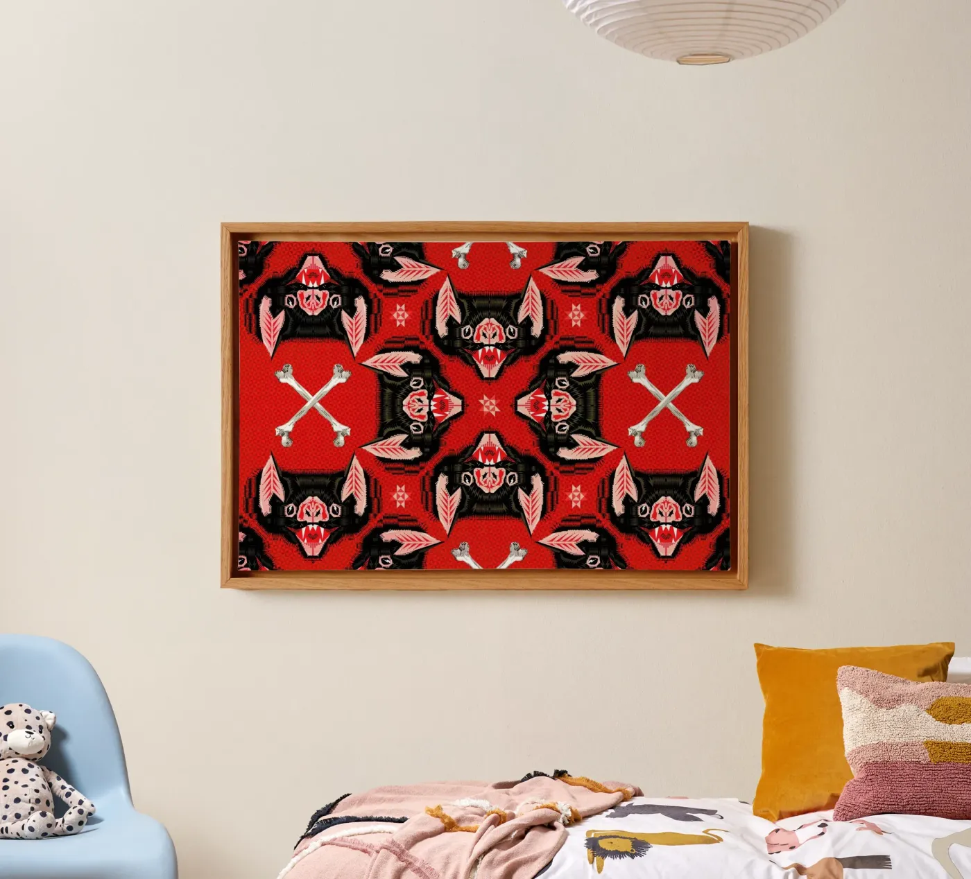 Batface Pattern toile de Chobopop