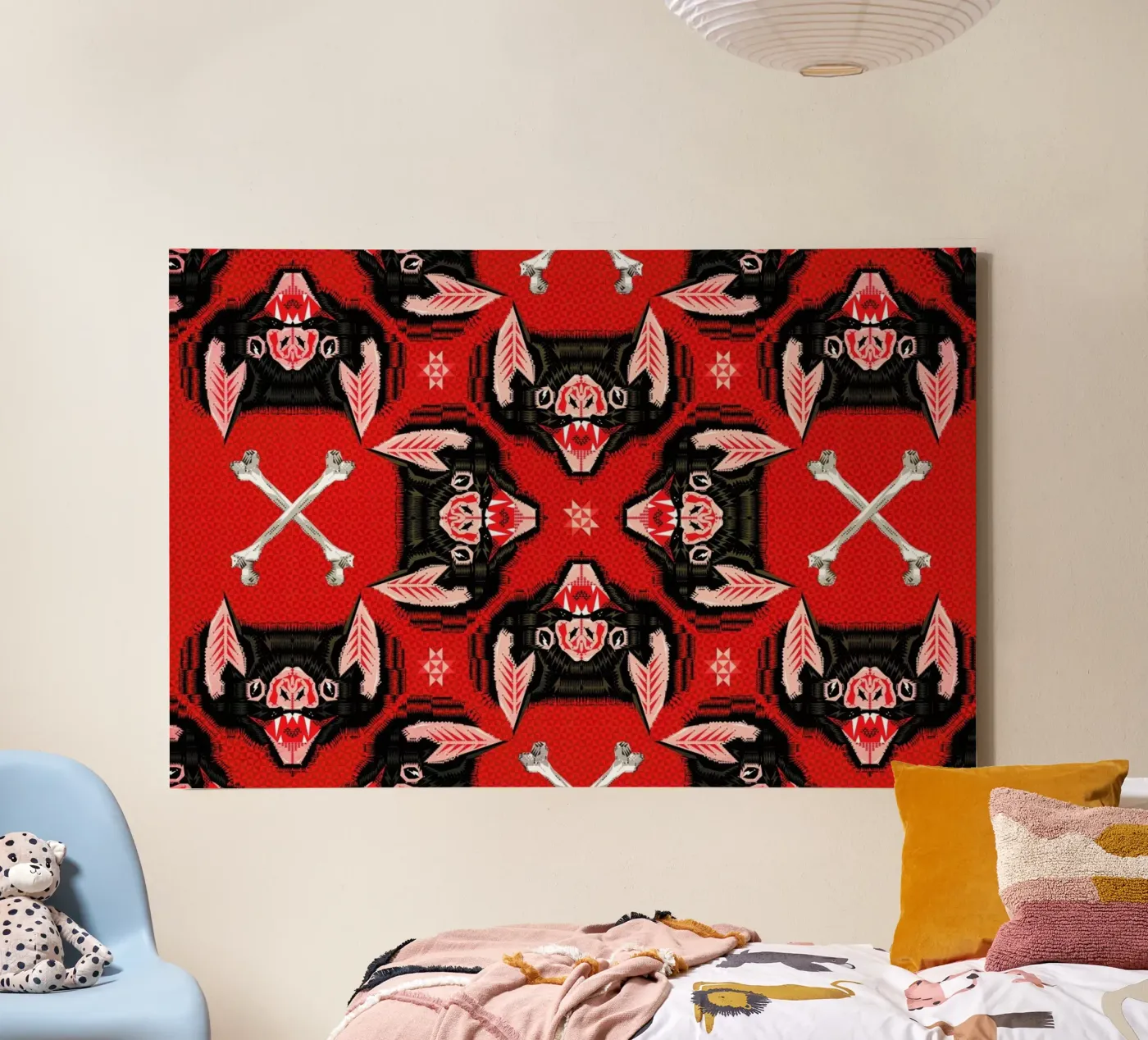 Batface Pattern toile de Chobopop