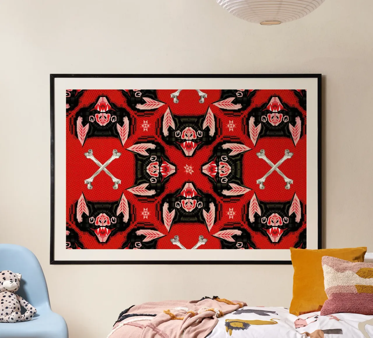 Batface Pattern carta hahnemühle da Chobopop