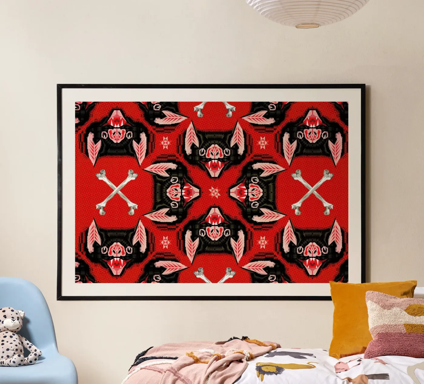 Batface Pattern Poster von Chobopop