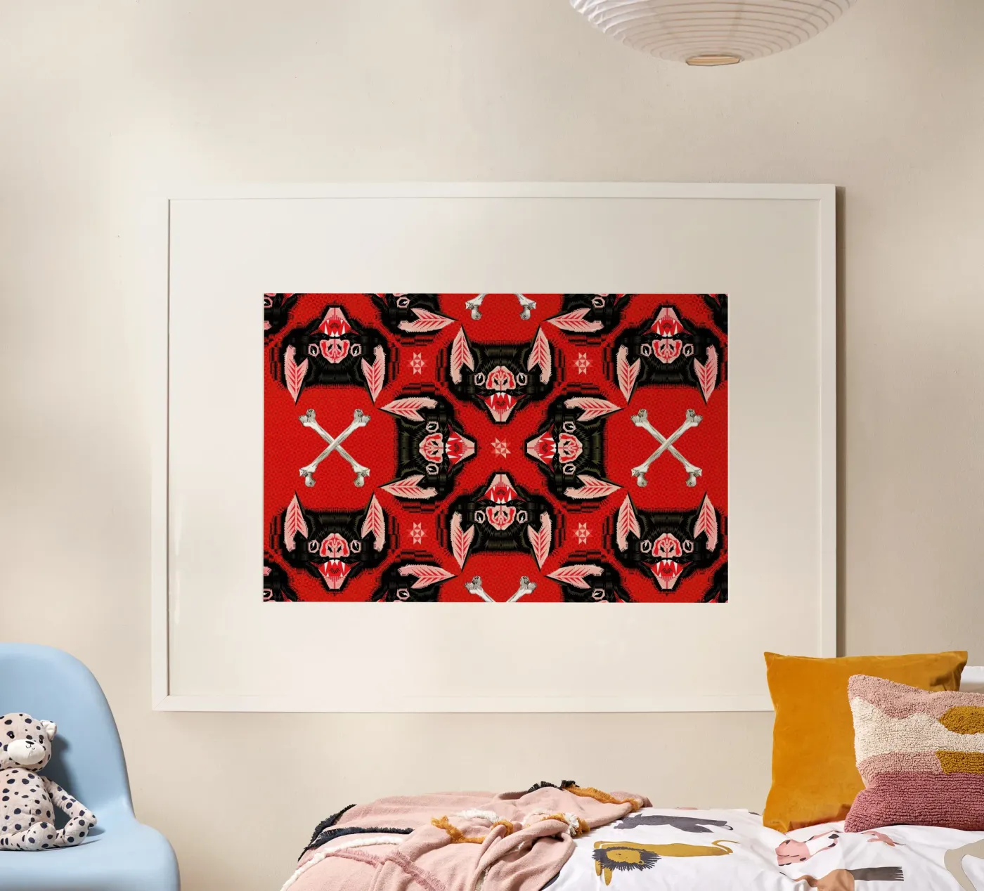 Batface Pattern Poster von Chobopop
