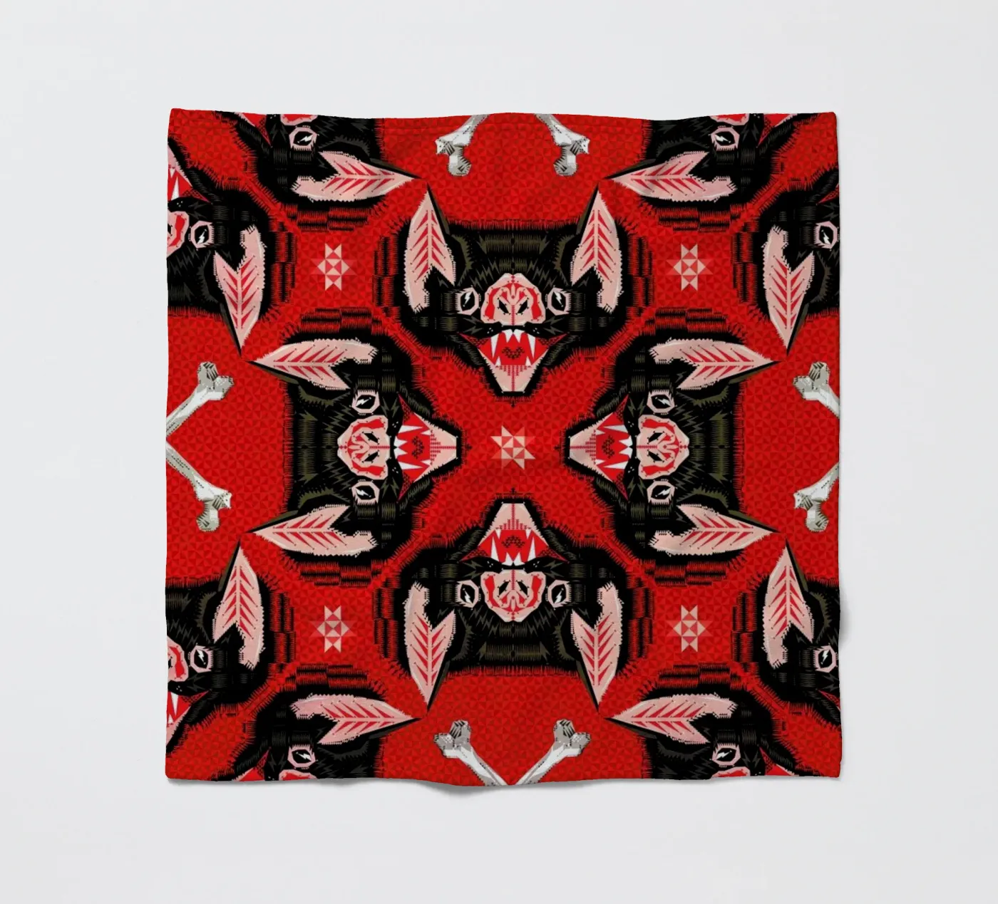 Batface Pattern Fleecedecke von Chobopop