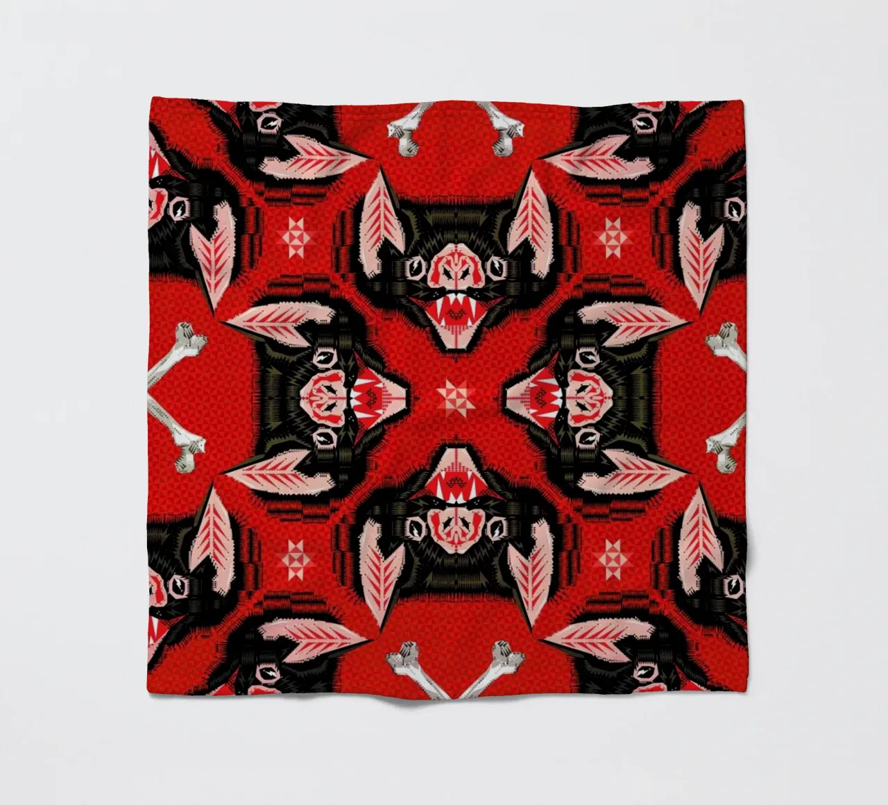 Batface Pattern coperta in pile da Chobopop