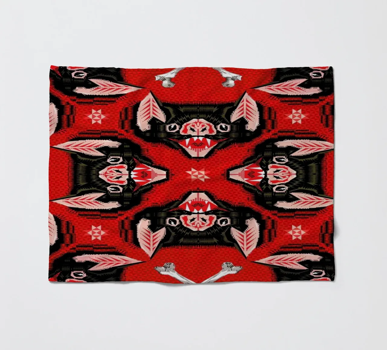 Batface Pattern coperta in pile da Chobopop