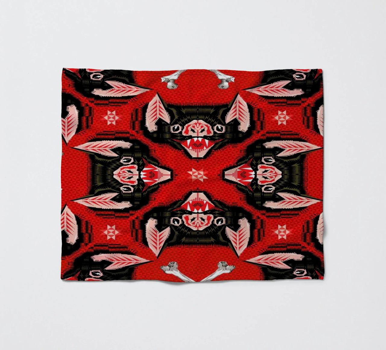 Batface Pattern coperta in pile da Chobopop
