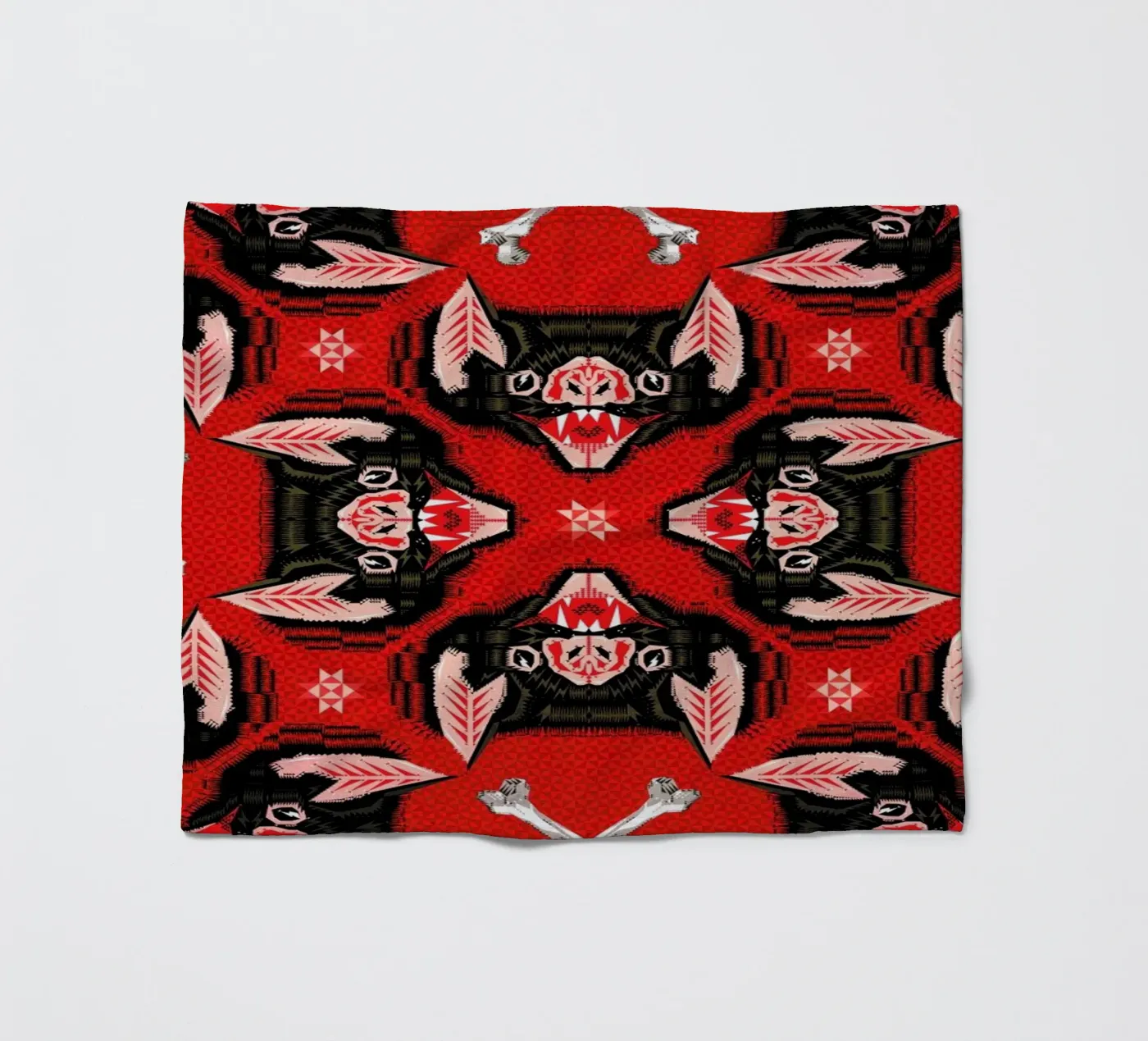 Batface Pattern Fleecedecke von Chobopop